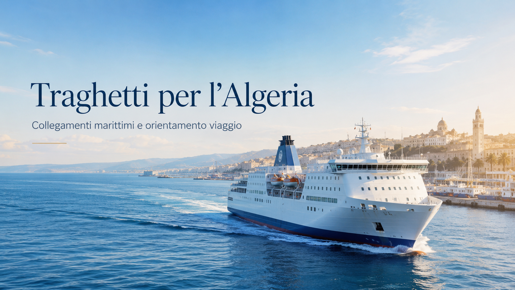Traghetti e collegamenti marittimi per Algeria