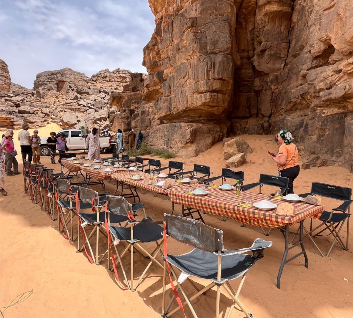 Campo nel Sahara Algeria