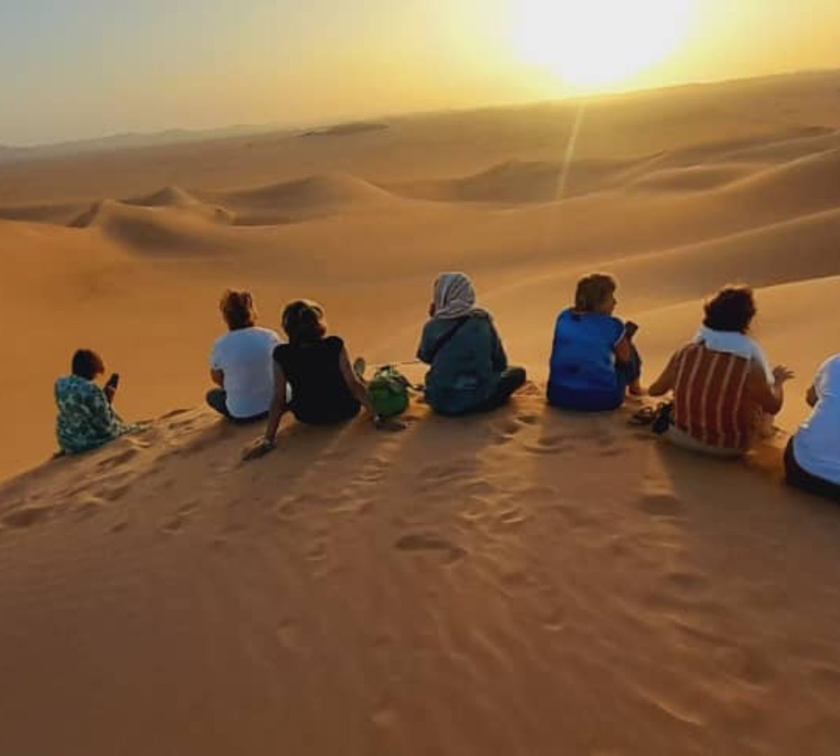 Gruppo nel Sahara Djanet Algeria