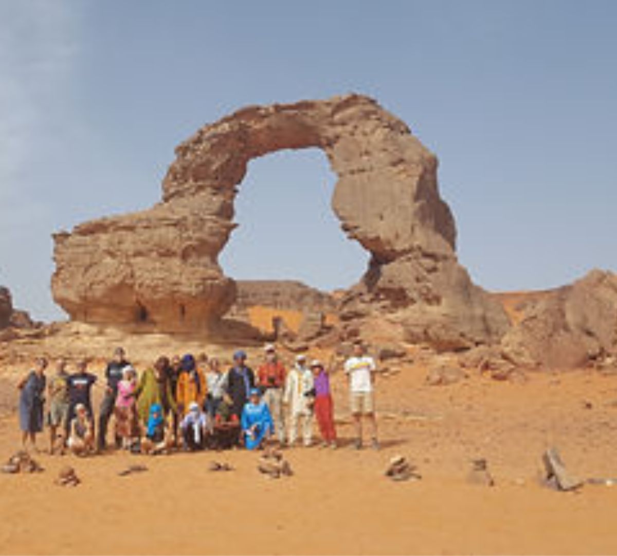 Gruppo escursione Sahara Algeria